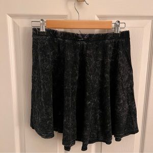 Black/Gray Distressed Look Ballet Mini Skirt (US M)
